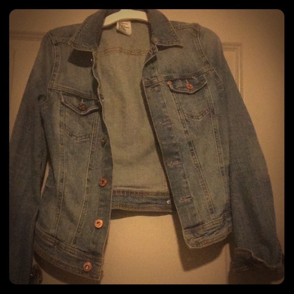 Crop jean jacket